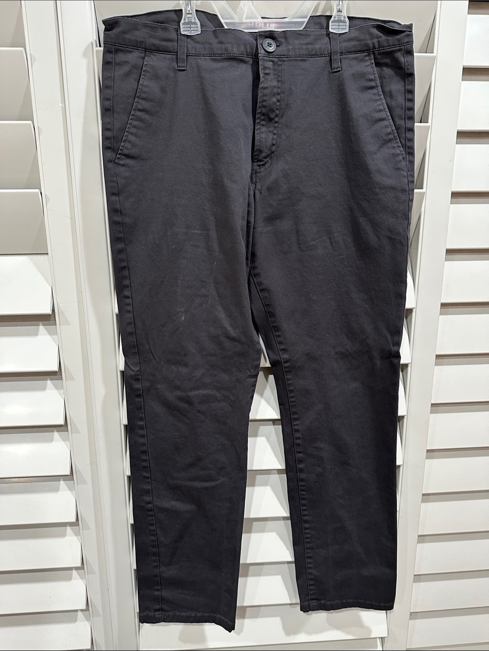 Men's Classic Black Chinos - Tailored Stretch Fit